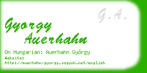 gyorgy auerhahn business card